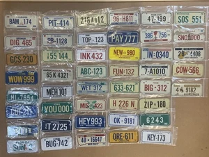 Vintage 1979 Post Cereal Bicycle License Plates Collection of 45 Lot EUC - Picture 1 of 14
