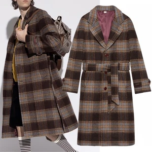GUCCI COAT MENS CLASSIC CHECK WOOL LOGO PATCH JACKET $3,600 sz 48 - Picture 1 of 23