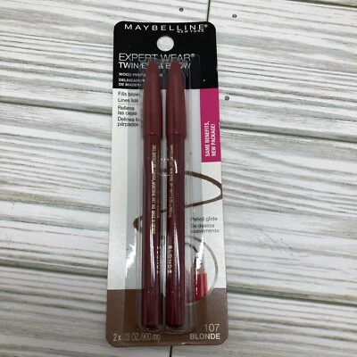 Maybelline Expert Wear Twin Eye & Brow Pencils- 107 Blonde NEW - Image 1 of 2