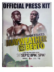 FLOYD MAYWEATHER VS ANDRE BERTO OFFICIAL FIGHT PRESS KIT - Picture 1 of 2