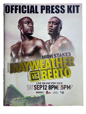FLOYD MAYWEATHER VS ANDRE BERTO OFFICIAL FIGHT PRESS KIT - Image 1 of 2