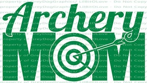 Archery Mom Vinyl Decal Sticker Target Bow and Arrow Archer Mother Mum - Picture 1 of 12