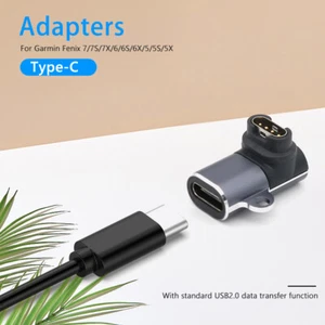 Type-C Female Watch Charger Adapter Connector for Fenix 7/7S (3D Elbow) - Photo 1 sur 7