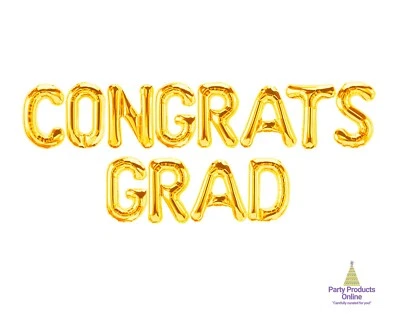 Banner globo con letras FELIGRATS GRAD - oro, oro rosa y plata Foto 1 de 4