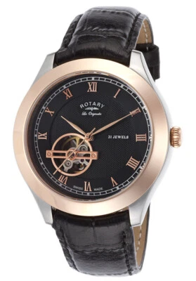 Rotary Les Originales Jura GS90509-10 Men’s Swiss Made Automatic Watch $1495 NEW - Image 1 of 3