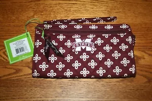 Vera Bradley Wristlet wallet Mississippi State Bulldogs University RARE NEW - Picture 1 of 6