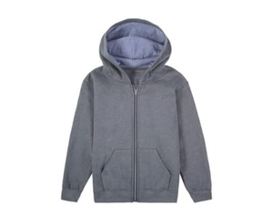 Fruit of the Loom Boys' Fleece Full Zip Hoodie Sweatshirt Size S 6/7 - Picture 1 of 4