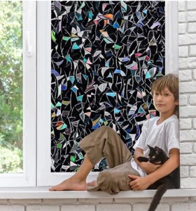 Finnez Window Privacy Film 3D Darkening Treatments Home Light Blocking Modern - Picture 1 of 11