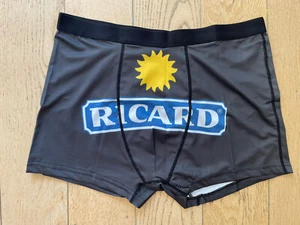 Caleçon Boxer Ricard Noir Logo Soleil XXL Plage Pétanque Collector Neuf OM - Picture 1 of 4