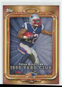 2013 Topps Steven Ridley 1000 Yard Club New England Patriots #17 - Imagen 1 de 2
