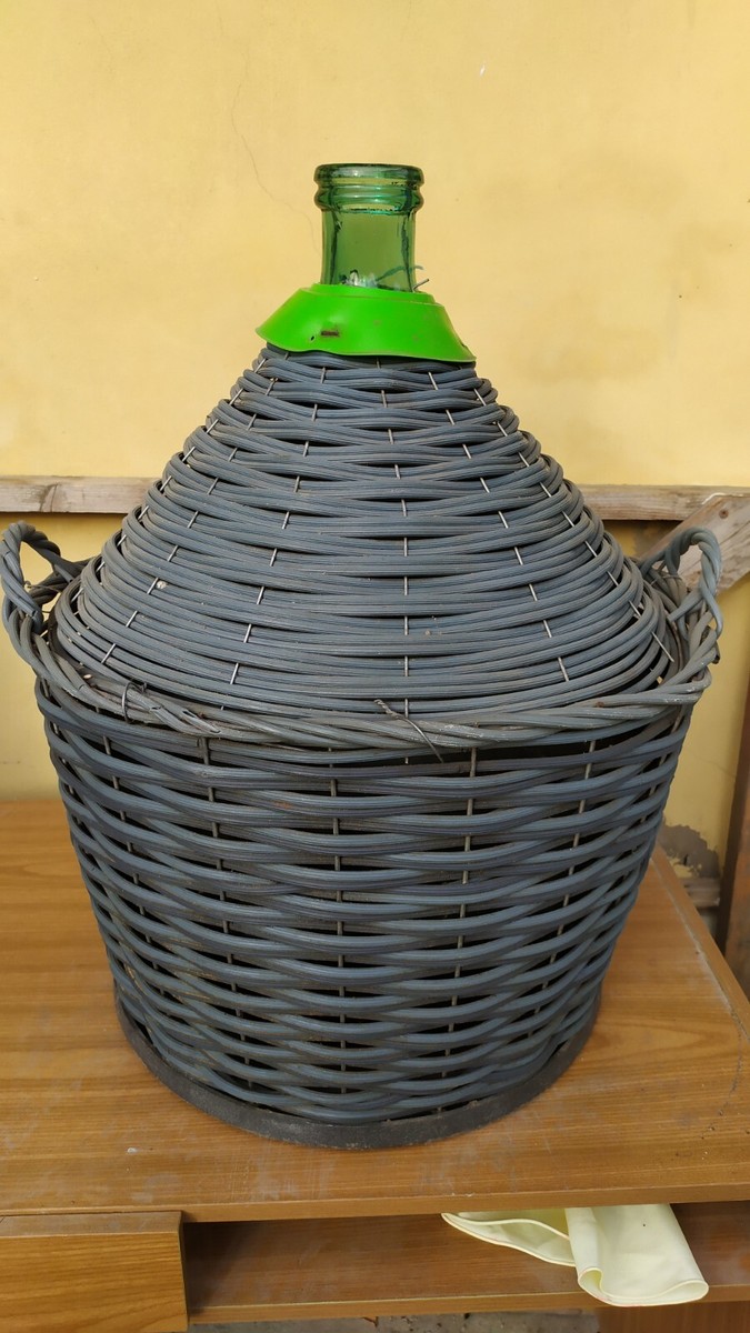 Damigiana Vetro 54 Litri Con Protezione Plastica - Per Vino, Olio O Alimenti - Made In Italy - Foto 4