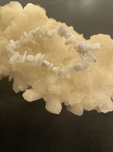 0104 Mineraux Bracelet Baroque Chips 041 Peristerite - Imagen 1 de 2