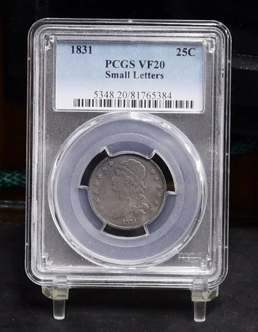 1831 Bust Quarter - Small Letters - PCGS VF20 (#48075-L) Cover