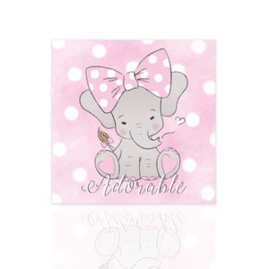 Quadro moderno per bambini Elefantin - ideale per cameretta animali decorazione - Picture 1 of 9