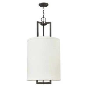 Hinkley Lighting 3205KZ Hampton 3 Light Foyer 16"W Drum Pendant, Buckeye Bronze - Picture 1 of 2