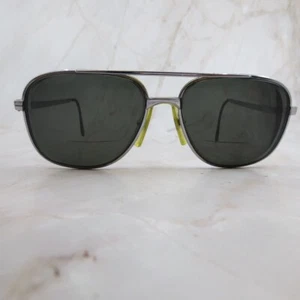 Vintage Lamy Sunglasses Frame Westport F F264 Men's Silver Square Full Rim 145 - Picture 1 of 7