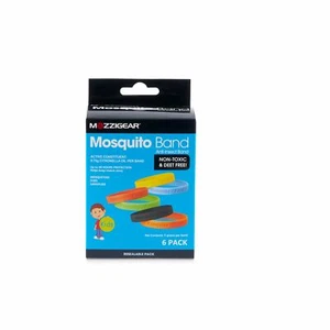 Mozzigear Deet Free & Waterproof Mosquito Repellent Band Pack of 6 for Adult - Picture 1 of 8
