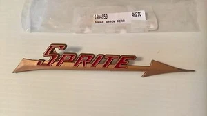 MOTIF BADGE sprite bugeye 14a4859 gold red arrow rear 031-585 mk 1 mk1 - Picture 1 of 2