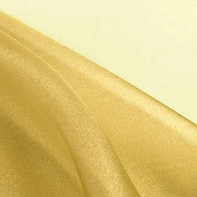 Gold Organza Fabric By The Yard_ Crystal Sheer "54 Width_ Wholesale Price - Image 1 of 4