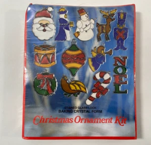 Eze Form Buntglasoptik Weihnachtsschmuck Backset ACK-3 Sonnenfänger NOS - Bild 1 von 9