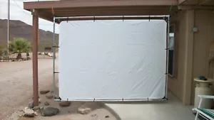 6' x 8' Outdoor Hanging Home Movie Screen Kit 1" Fittings PIPE NOT INCLUDED - Picture 1 of 3