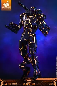 HOT TOYS 1/6 MMS553 NEON TECH Orange WAR MACHINE Diecast Figure IRON MAN 2 w/Box - Picture 1 of 11