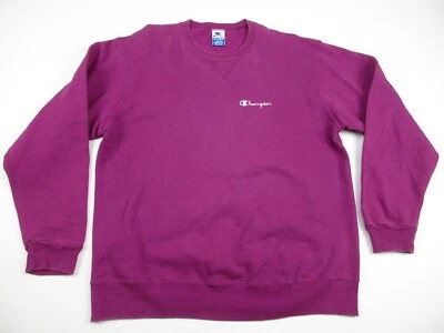 Mens XXL Champion Crewneck sweatshirt raspberry vintage 90s - Image 1 of 4