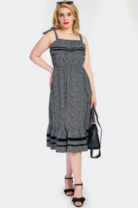 VESTIDO Retro FLORAL TIRANTES ACAMPANADO Estilo Vintage - Imagen 1 de 5