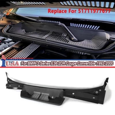 For BMW E36 Convertible Coupe 1990-2000 Front Windshield Cowl Cover 51711977677 Foto 1 de 4