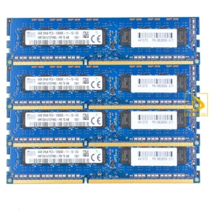 16GB SK Hynix 4x 4GB 2Rx8 DDR3 1600MHZ PC3-12800E CL11 DIMM Desktop Memory RAM./ - Picture 1 of 11