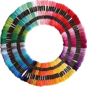 Bright 122 Skeins of Polyester Embroidery Floss - Ideal for Crafts & Bracelets - Picture 1 of 7