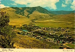 Vintage Postcard Panorama View Gardiner Montana MT North Yellowstone Hwy 89 - Picture 1 of 3