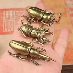 3 Insekten Deko Handwerk Statue Heim Ornamente Tiergeschenke Messing Figur Set - Bild 1 von 6