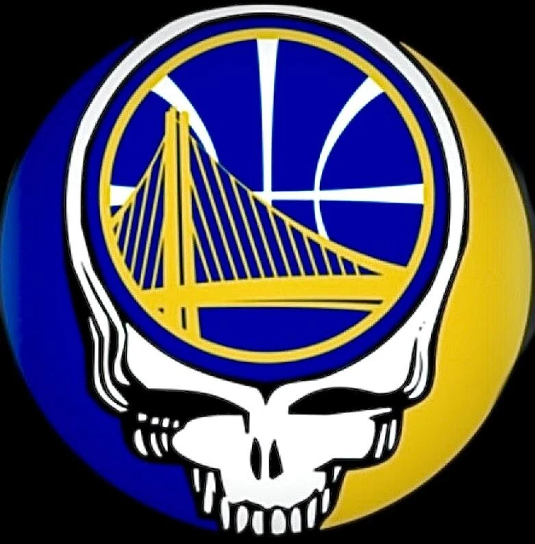 (3) Golden State Warriers Grateful Dead Stealie Skull Vinyl Stickers 3x3 Decals - Image 1 of 1