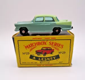 Vintage Matchbox #29B Austin A55 Cambridge sedan w/ BPW's. Mint in C-box - Picture 1 of 6