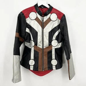 Disney Parks Marvel Thor Vegan Faux Leather Jacket Her Universe Size Medium - Picture 1 of 9