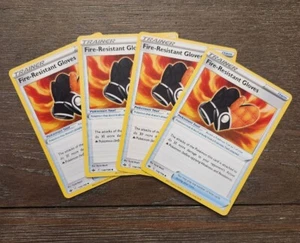 Fire-Resistant Gloves 4x Trainer Playset Item 138/198 Chilling Reign Pokémon NM - Picture 1 of 1