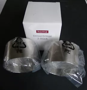 2 home Dessertringe, Edelstahl, Höhe 5 cm, Durchmesser 8 cm, ungebraucht - Bild 1 von 7