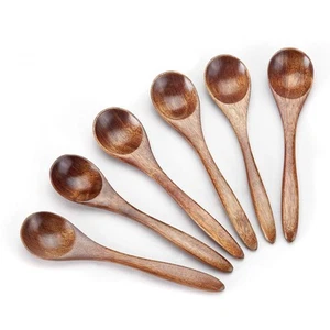 Sevensun Small Wooden Teaspoon, 6pcs Serving Wooden Utensils For Cooking, Con... - Picture 1 of 7