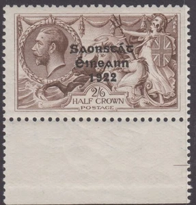 Stamp 1922 Great Britain 2/6 brown seahorse with Ireland overprint SG86, MUH - Bild 1 von 2