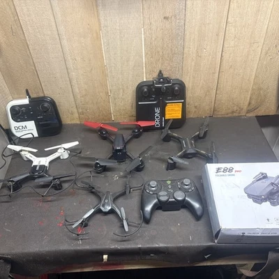 Sharper Image  Remote Control Quadcopter Drone Lot Of 5 Rc Drones No Reserve - Image 1 of 4