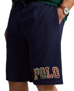 Polo Ralph Lauren Big Mens Shorts 3XB Casual Gym Elastic Waist Workout Navy $138 - Picture 1 of 9