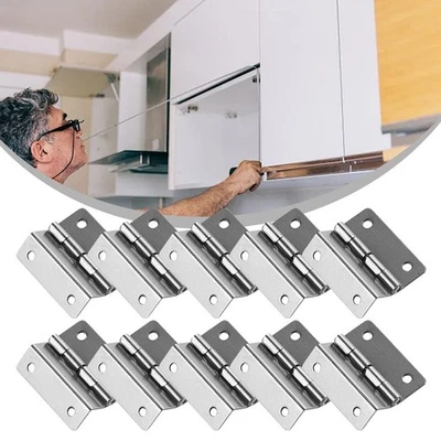 Cerniera tripla argento vintage per armadi e forzieri vintage 10 pz o 100 pz - Immagine 1 di 4