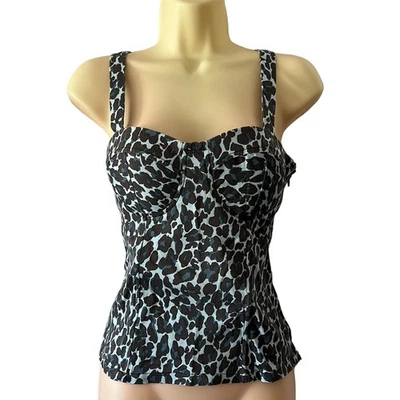 Charlotte Russe Cheetah Animal Print Camisole Blouse Womans Size Medium - Image 1 of 4