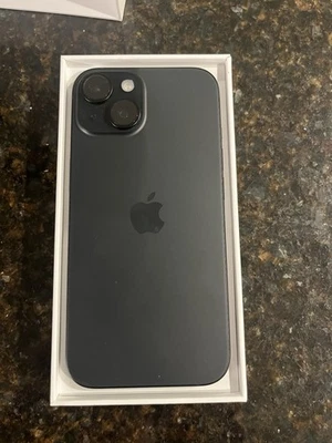 Apple iPhone 15 Black 256GB LOCKED T MobileNetwork with Box Never Used Mint Cond - Image 1 of 4