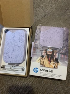 HP Sprocket Portable Printer, 2x3 Photo Printer Prints on Zink Paper, Lilac - Bild 1 von 8