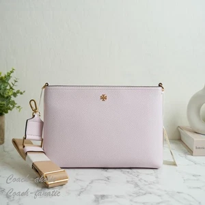 Neu mit Etikett Tory Burch 148314 Blake Swingpack Leder Umhängetasche in Pink Gebäck - Bild 1 von 9