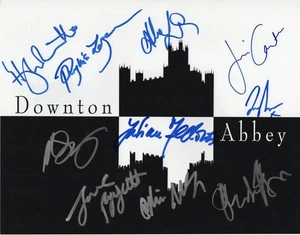 DOWNTON ABBEY CAST SIGNED AUTOGRAPHED 11x14 PHOTO LILY JAMES, HUGH BONNEVILLE + - Picture 1 of 2