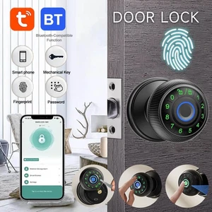 Tuya Smart Security Door Locking Spherical Password&Fingerprint Lock APP Unlock - Picture 1 of 16