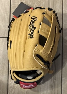 Rawlings P115CBI-6/0 Prodigy 11.5 inch RHT Infield Glove - Black/Beige NWT - Picture 1 of 4